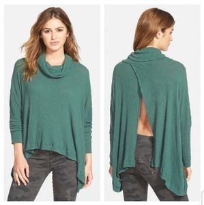 Free People Beach World Traveler Cowl Neck Pullover XS